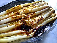 asperges en sabayon au marsala