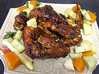 Image : recette Ailes de poulet au miel
