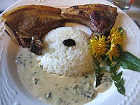 Viandes : Assiette de côtes d'agneau à l'oseille