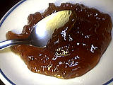 rhum : Coupelle de confiture de pastèque et de pommes à l'orange