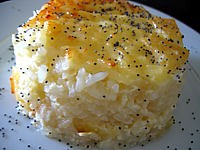 graine de pavot : Gâteau de riz aux anananas