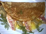 Poissons : Crêpe farcie aux fenouils et rougets