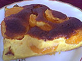 Cuisine diététique : Part de clafoutis d'abricots