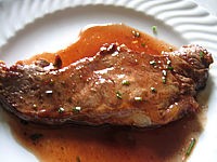 Recettes rapides : Assiette et son contre-filet au parfum de Porto