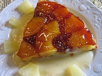 Recette Tranche de gâteau à l'ananas