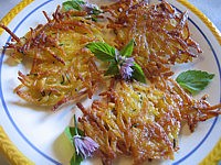 Image : Assiette de galettes de pommes de terre