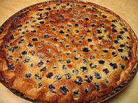 mûre : Part de clafoutis aux mûres