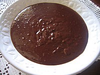 Recette Assiette de crème mousseline au chocolat