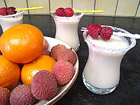 cocktail de crème de framboises