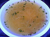 Recette Assiette de consommé de langue de veau