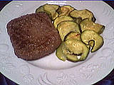 sel de céleri : Assiette de courgettes au parmesan