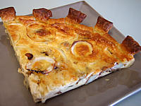 artichaut : Part de flan aux cèpes et artichauts