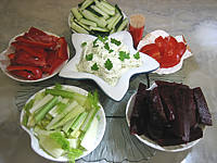 Amuse-bouche aux crudités