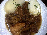 pain : Assiette de carbonnade flamande