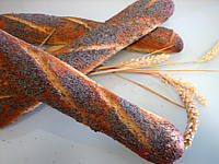 Pain : Baguettes de pain en direct aux graines de pavot