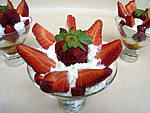 bananes et fraises chantilly