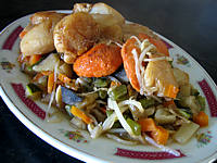 gingembre en poudre : Plat de coquilles saint-Jacques façon chinoise