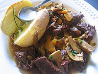 Image : Assiette de daube de boeuf au curcuma