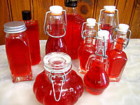 framboise : Bouteilles de vinaigre de framboises