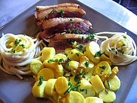 Image : recette Magret au coeur de palmier