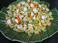 Image : Plat de tagliatelle au surimi
