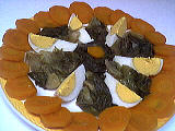 Entrées froides : Assiette de salade braisée aux carottes