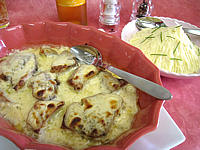 Image : recette Thon à la vapeur gratiné au gorgonzola