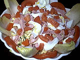 Recette Saladier de salade de coquillettes