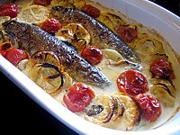 Poissons : Plat de truites au vermouth