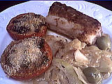 Poissons : Assiette de roussette aux légumes