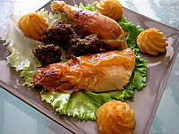La cuisine des grand-mères : Assiette de poulet farci