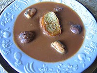 Soupes & potages : Assiette de poisson aux châtaignes