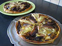 Recette Pizzas au magret et coeurs de canard