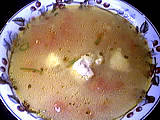 lotte : Assiette de potage de lotte et quinoa