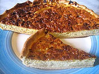chou blanc : Assiette de tarte au chou et au mascarpone