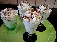 mousse de fromage blanc aux pêches
