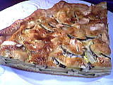 Pour débutants : Part de tarte à la courgette et au chèvre
