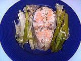 saumon : assiette de saumon en papillotes