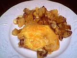gratin de légumes : Assiette de tartiflette