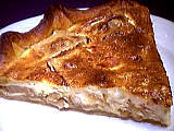 pâte feuilletée : Part de quiche au coulommiers