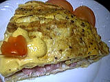 Image : recette Omelette farcie au crabe