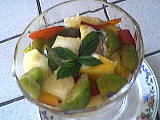 Recette Coupe de salade de fruits au génépi