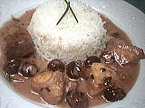 Image : recette Saumon aux raisins