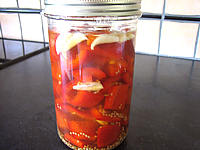 Recette Bocal de poivrons au vinaigre