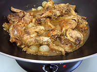 Image : Lapin aux cèpes et aux endives