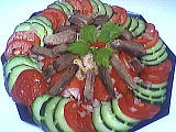 Recette Assiette de langue en salade