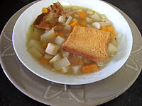 Soupes & potages : Assiette de soupe de scorsonères