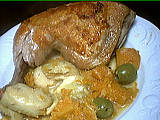 potiron : Assiette de sauté de potiron et artichauts