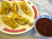 Recette Assiette de raviolis chinois