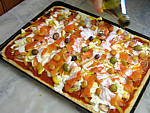 Plat à pizza rectangulaire